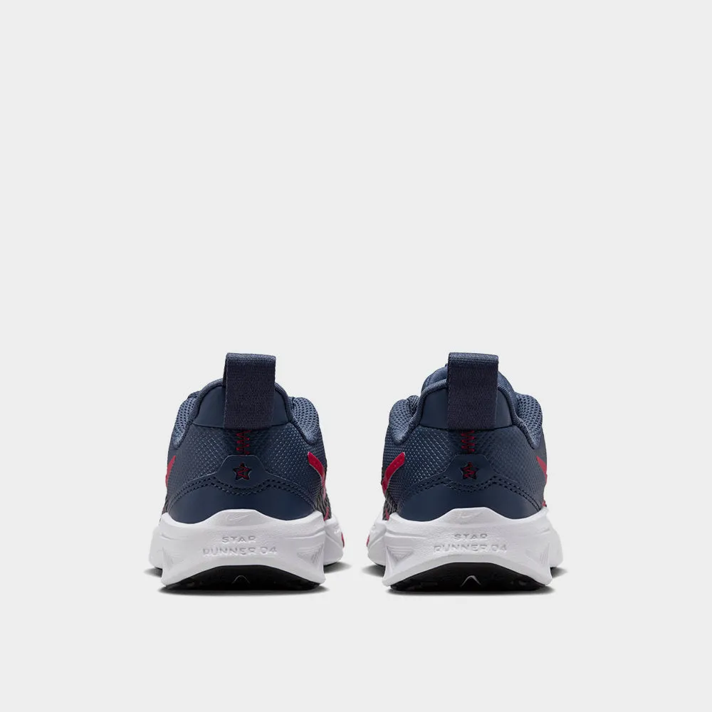 Nike Kids Star Runner 4 Sneaker Grey/red _ 182973 _ Grey