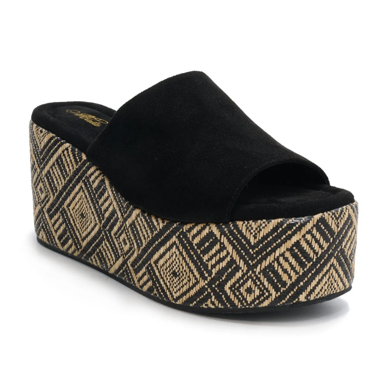 TRIBE Black Faux Suede
